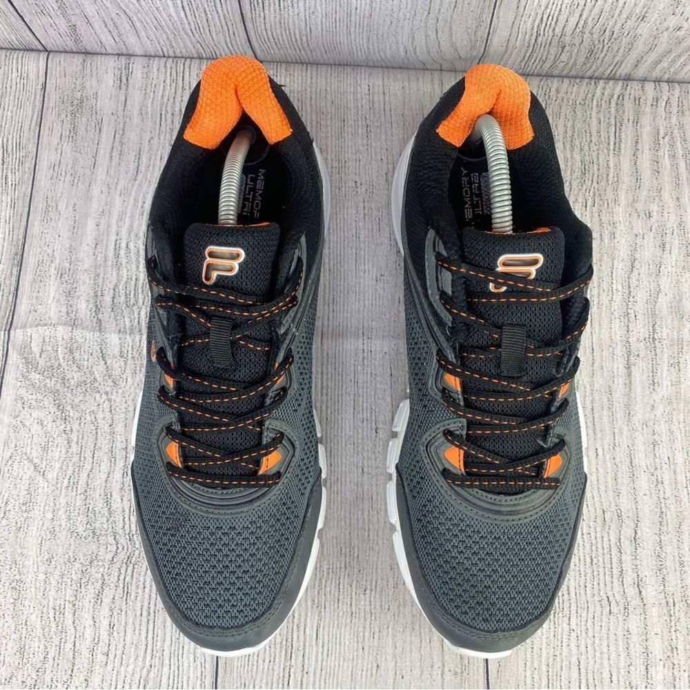 Fila Memory Vernato Running Shoes Gray Orange 11 1RM00172-065 - Picture 3 of 9